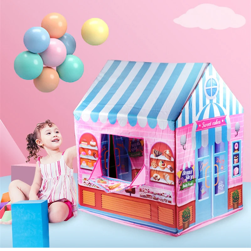 Outdoor Tent Playhouse - 공주 스타일 실내외 놀이 텐트 휴대용