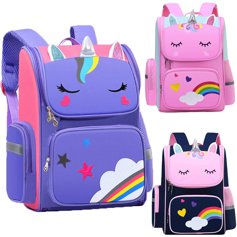 Kids Outdoor Backpack - 소녀를위한 아이 배낭 유니콘 어린이 Bookbag