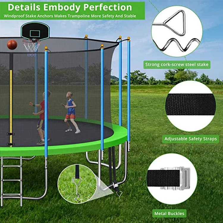 # 14피트 원형 무스프링 트램펄린 (안전망 포함) 야 - Kids Outdoor Trampoline 리뷰 및 가격