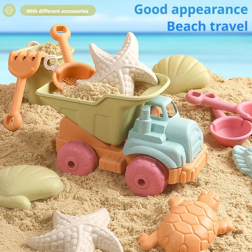 어린이를위한 7Pcs 해변 모래 장난감 세트 여름 야외 - Kids Outdoor Storage 리뷰 및 가격
