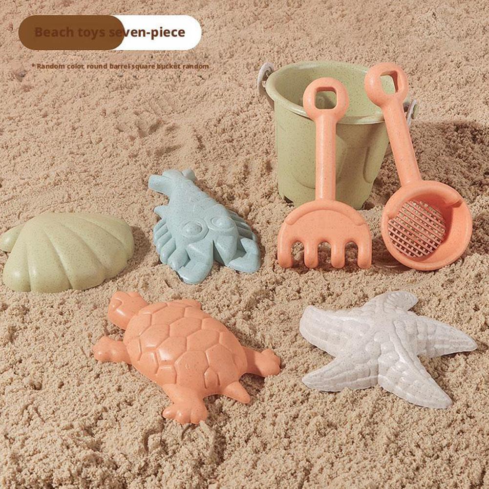 어린이를위한 7Pcs 해변 모래 장난감 세트 여름 야외 - Kids Outdoor Storage 리뷰 및 가격