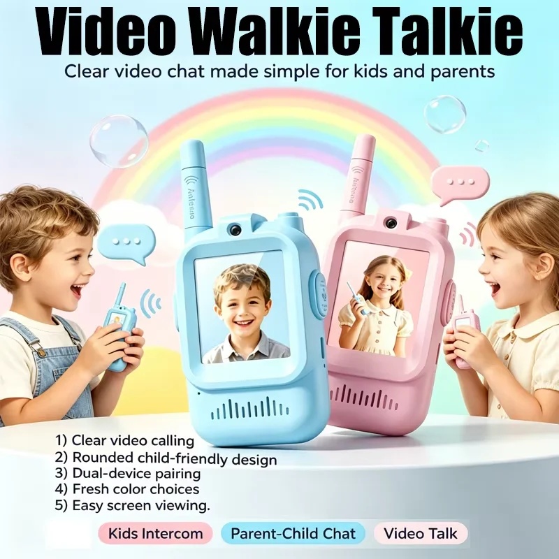 새로운 어린이용 비디오 워키토키 2팩 화면이 있는 충전 - Kids Outdoor Wagon 리뷰 및 가격