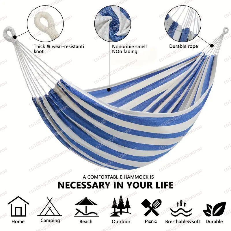 이중 캔버스 스틱리스 싱글 해먹 야외 캠핑 실내 어린이 - Kids Outdoor Hammock Swing 리뷰 및 가격
