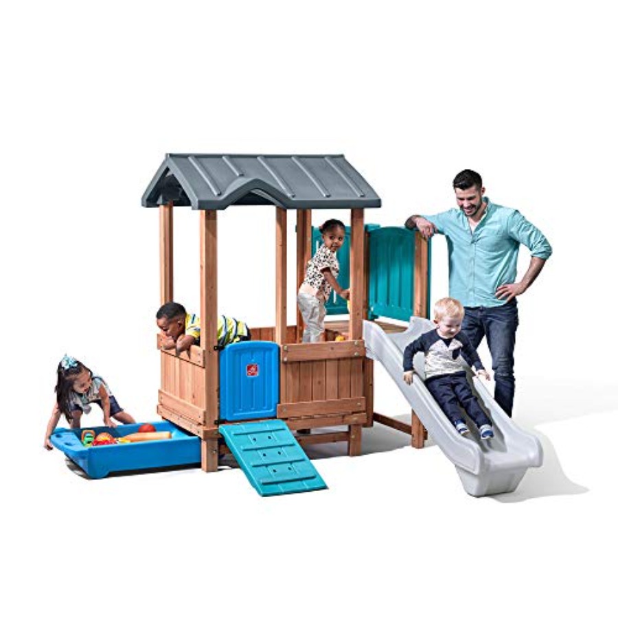 우드랜드 어드벤처 플레이하우스 & 슬라이드, 어린이 야 - Kids Outdoor Storage 리뷰 및 가격