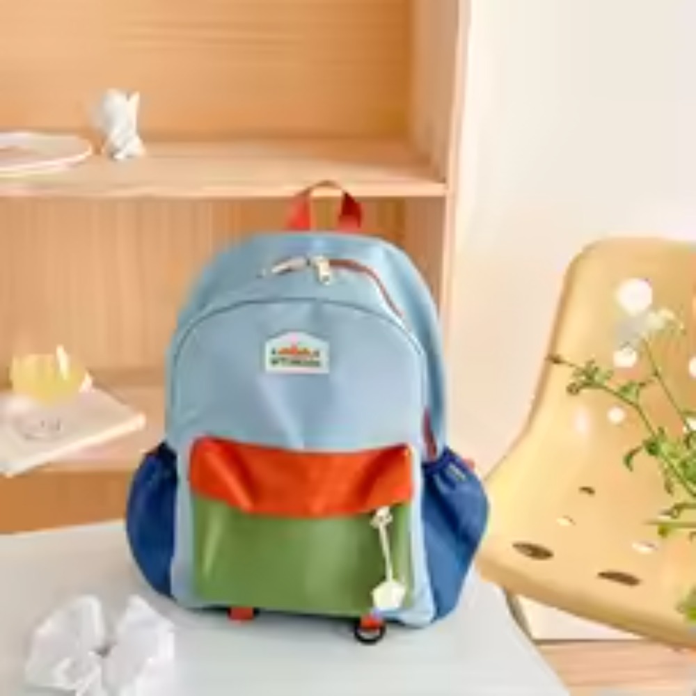 새로운 컬러 블록 키즈 백팩 가벼운 유치원 가방 남아  - Kids Outdoor Backpack 리뷰 및 가격