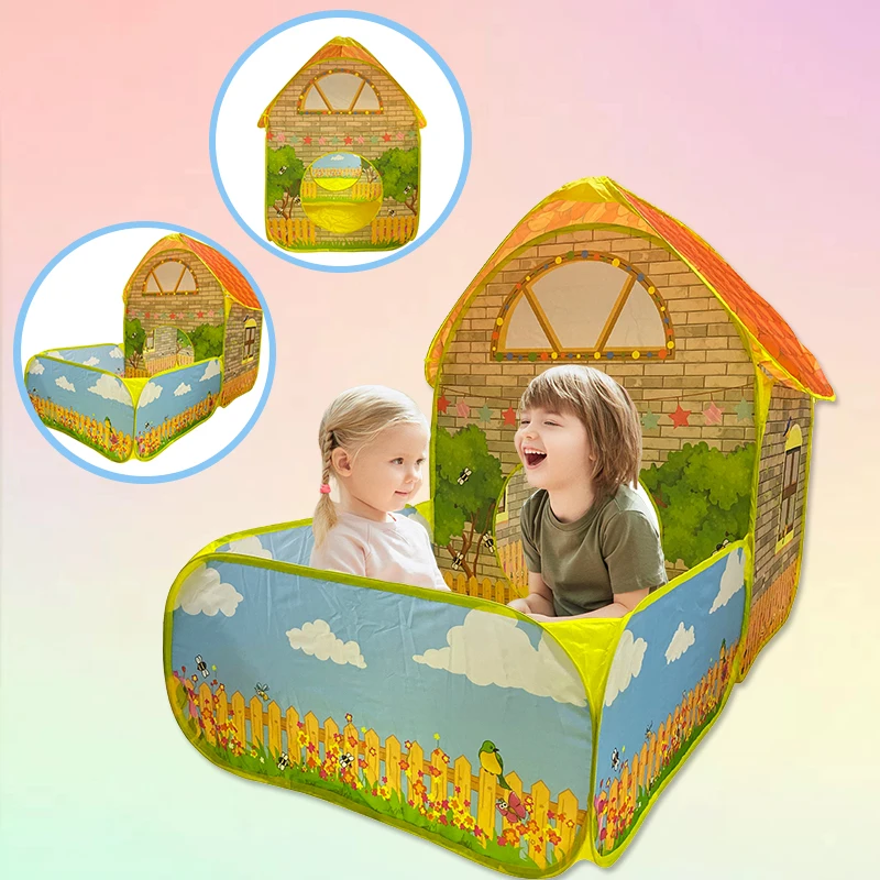 휴대용 접이식 어린이 놀이 텐트 하우스, 마당 디자인, - Outdoor Tent Playhouse 리뷰 및 가격