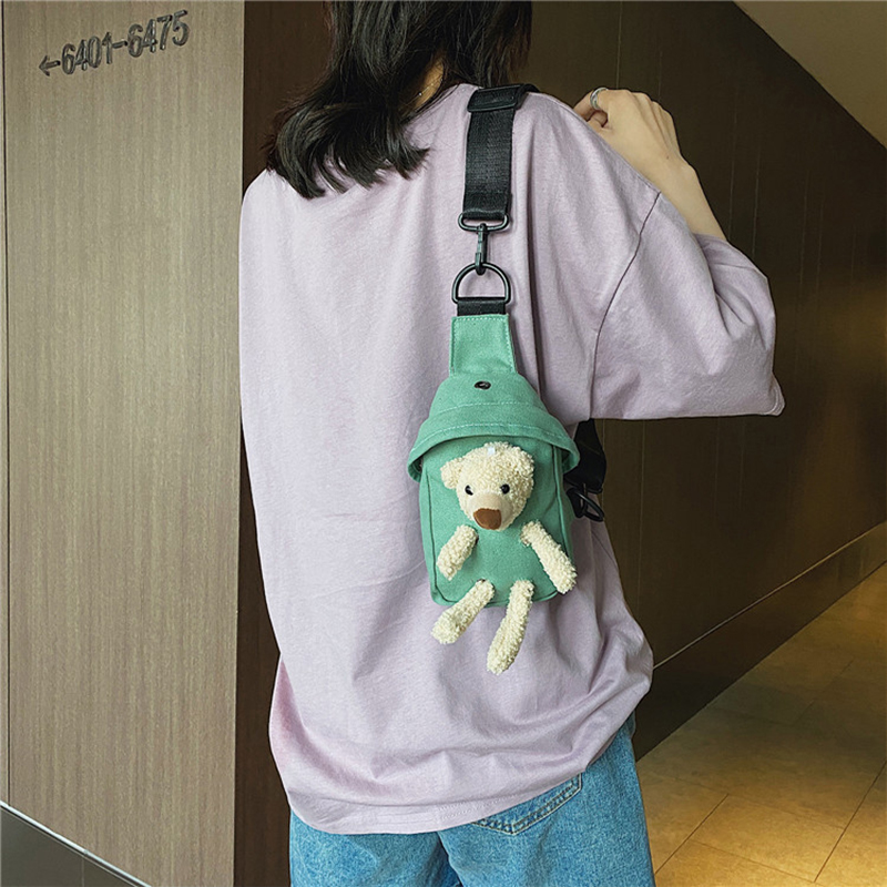 한국 곰 크로스 바디 가방 패션 캔버스 가슴 가방 야외 - Kids Outdoor Backpack 리뷰 및 가격