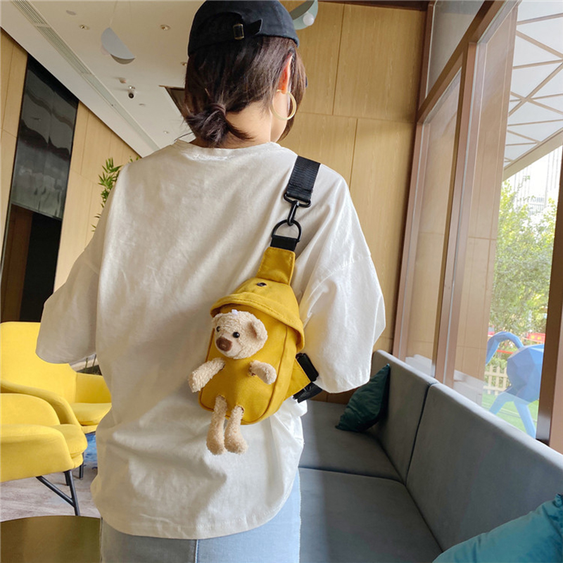 한국 곰 크로스 바디 가방 패션 캔버스 가슴 가방 야외 - Kids Outdoor Backpack 리뷰 및 가격