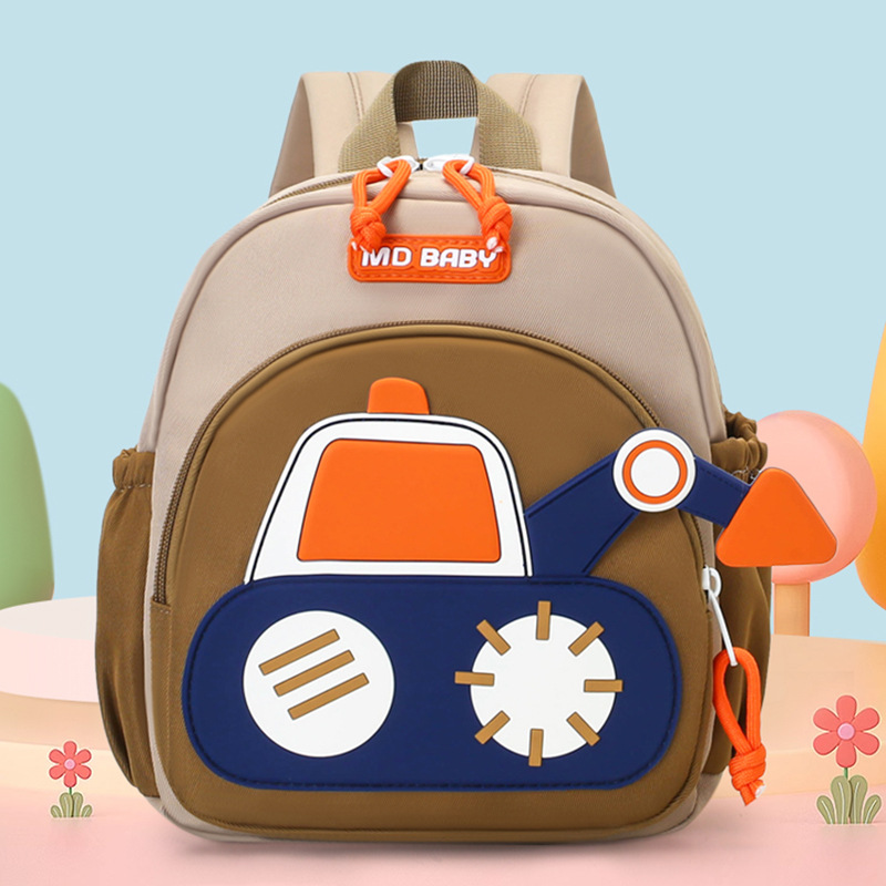 소년을위한 만화 굴삭기 트럭 배낭 보육원 듀얼 숄더 백 - Kids Outdoor Backpack 리뷰 및 가격