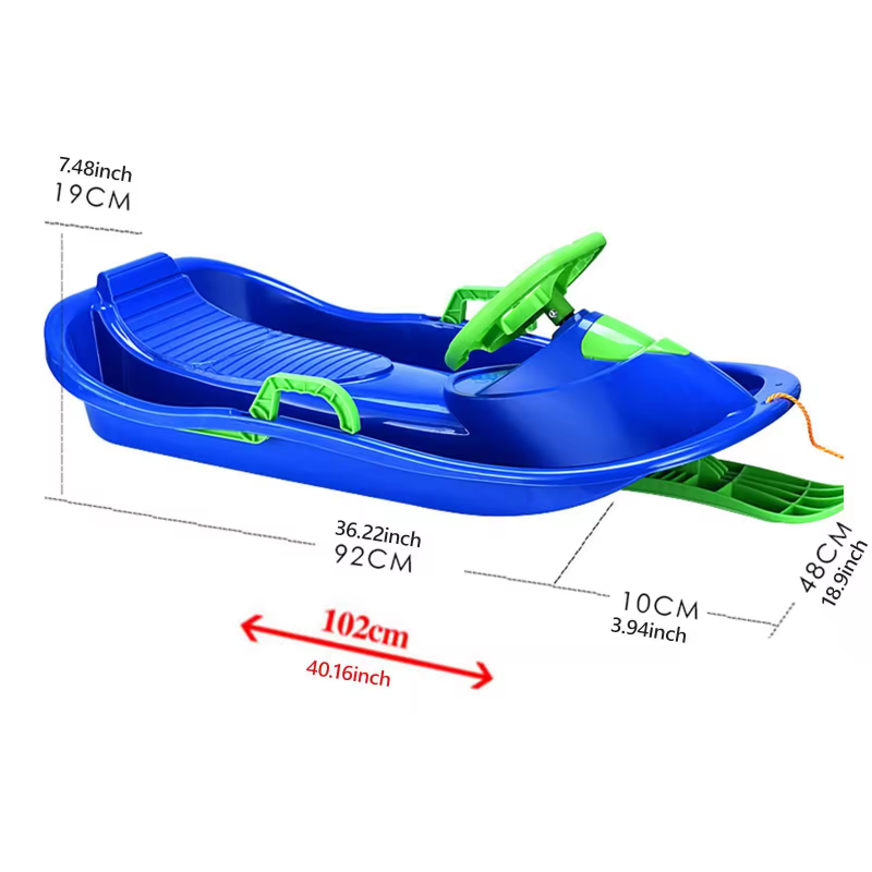 어린이용 스티어링 휠과 브레이크가 있는 눈썰매, 겨울철 - Kids Unique Outdoor Toys 리뷰 및 가격